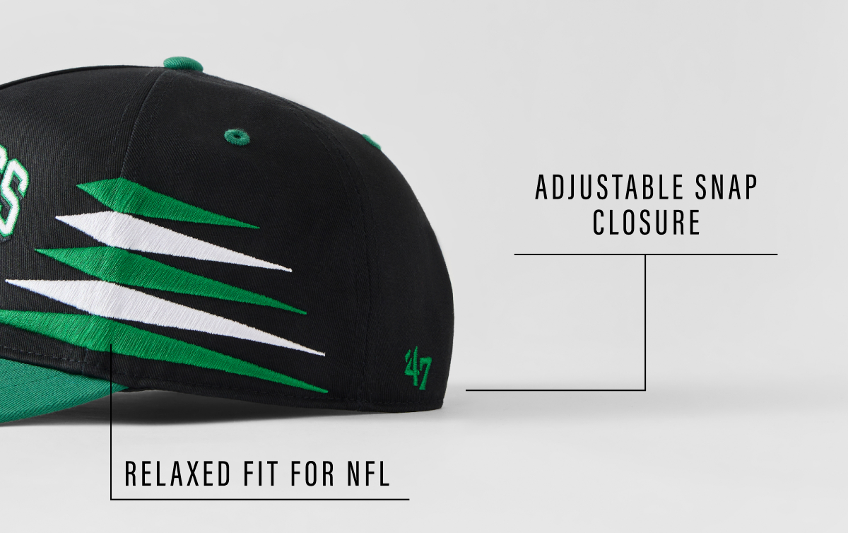 ADJUSTABLE SNAP CLOSURE, RELAXED FIT FOR NFL