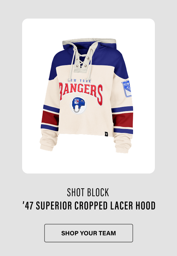 SHOT BLOCK '47 SUPERIOR CROPPED LACER HOOD | SHOP YOUR TEAM