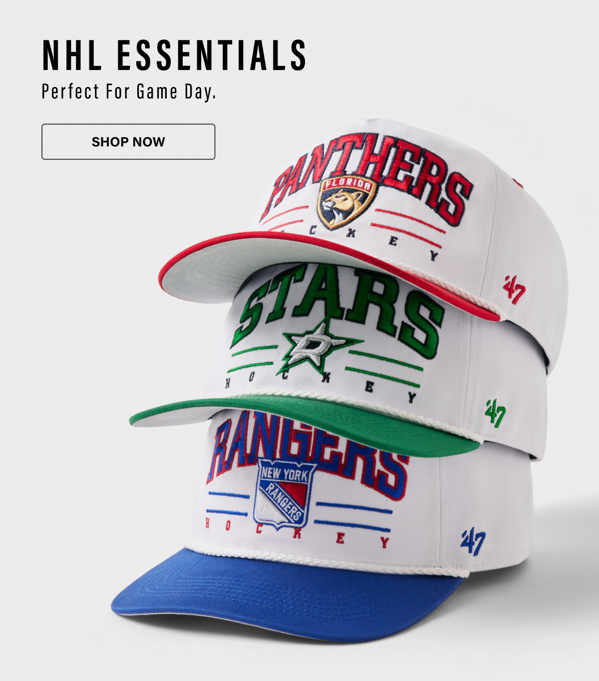 NHL ESSENTIALS Perfect For Game Day. SHOP NOW