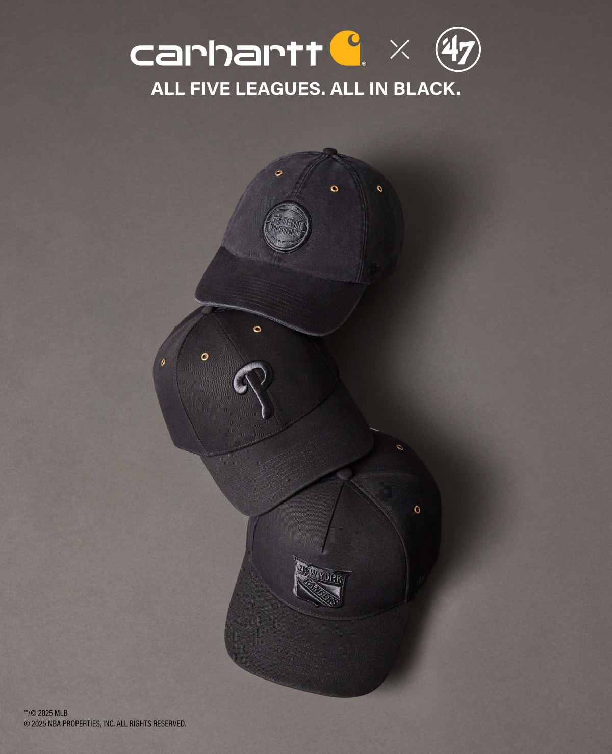 carhartt x 47 ALL FIVE LEAGUES. ALL IN BLACK.