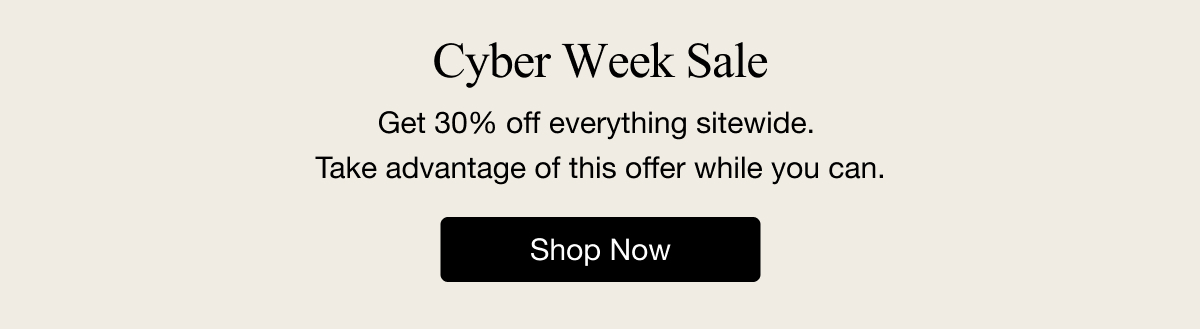 Cyber Week Sale