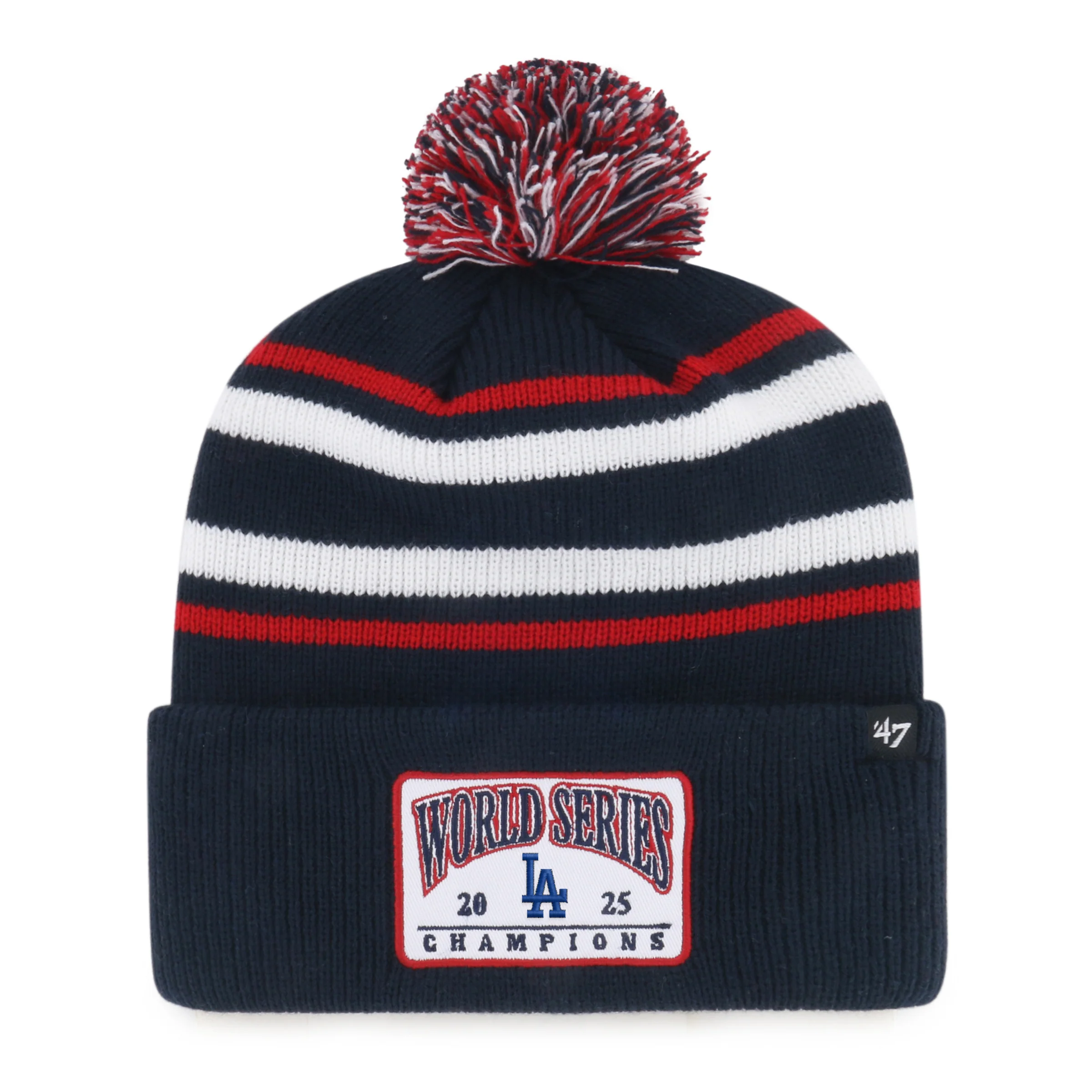 Image of LOS ANGELES DODGERS 2025 WORLD SERIES CHAMPIONS '47 CUFF KNIT