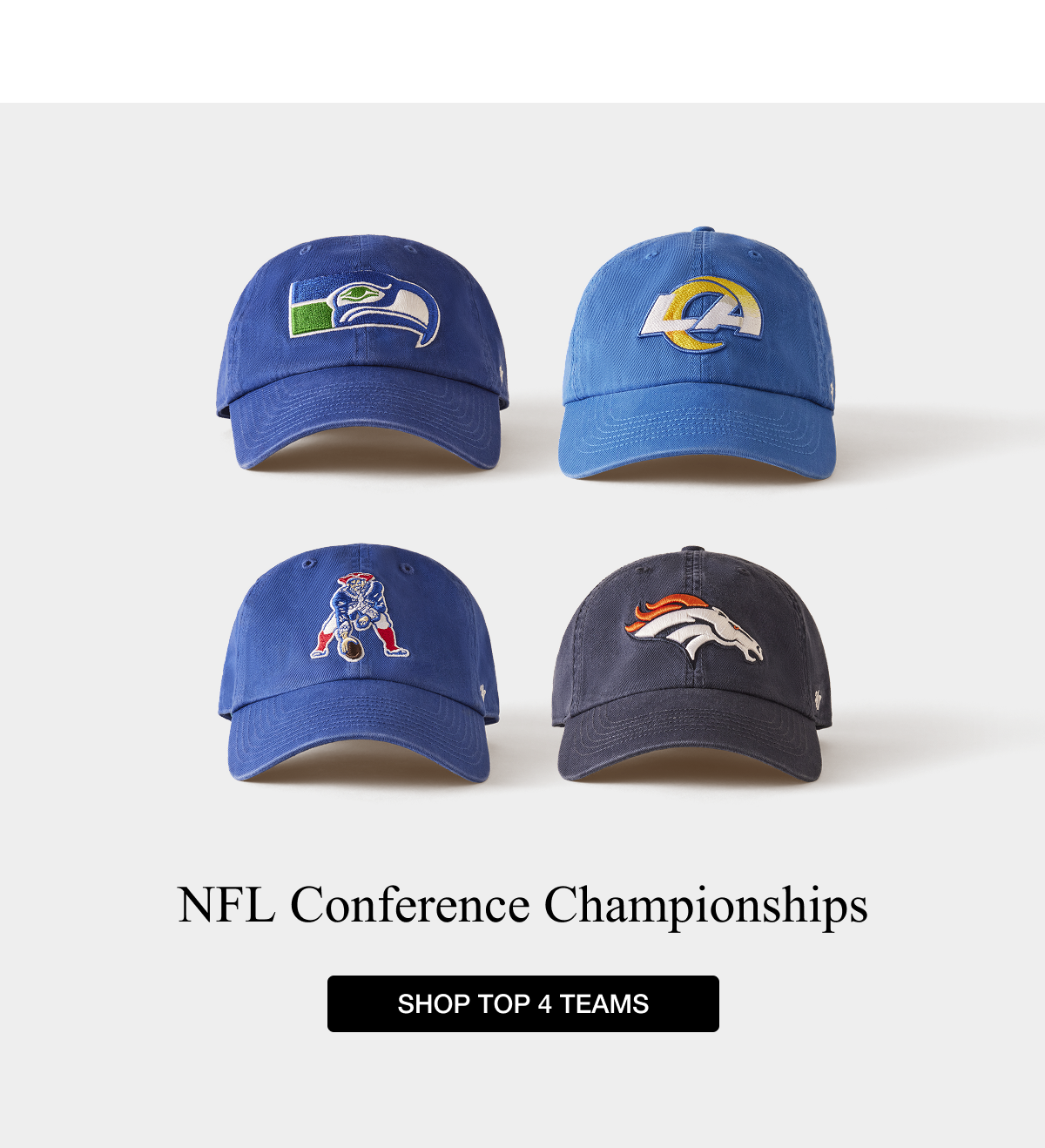 NFL Conference Championships - SHOP TOP 4 TEAMS