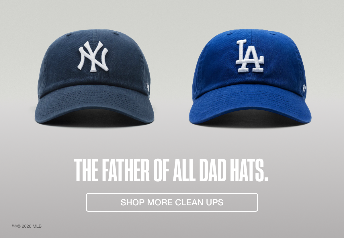 THE FATHER OF ALL DAD HATS. SHOP MORE CLEAN UPS