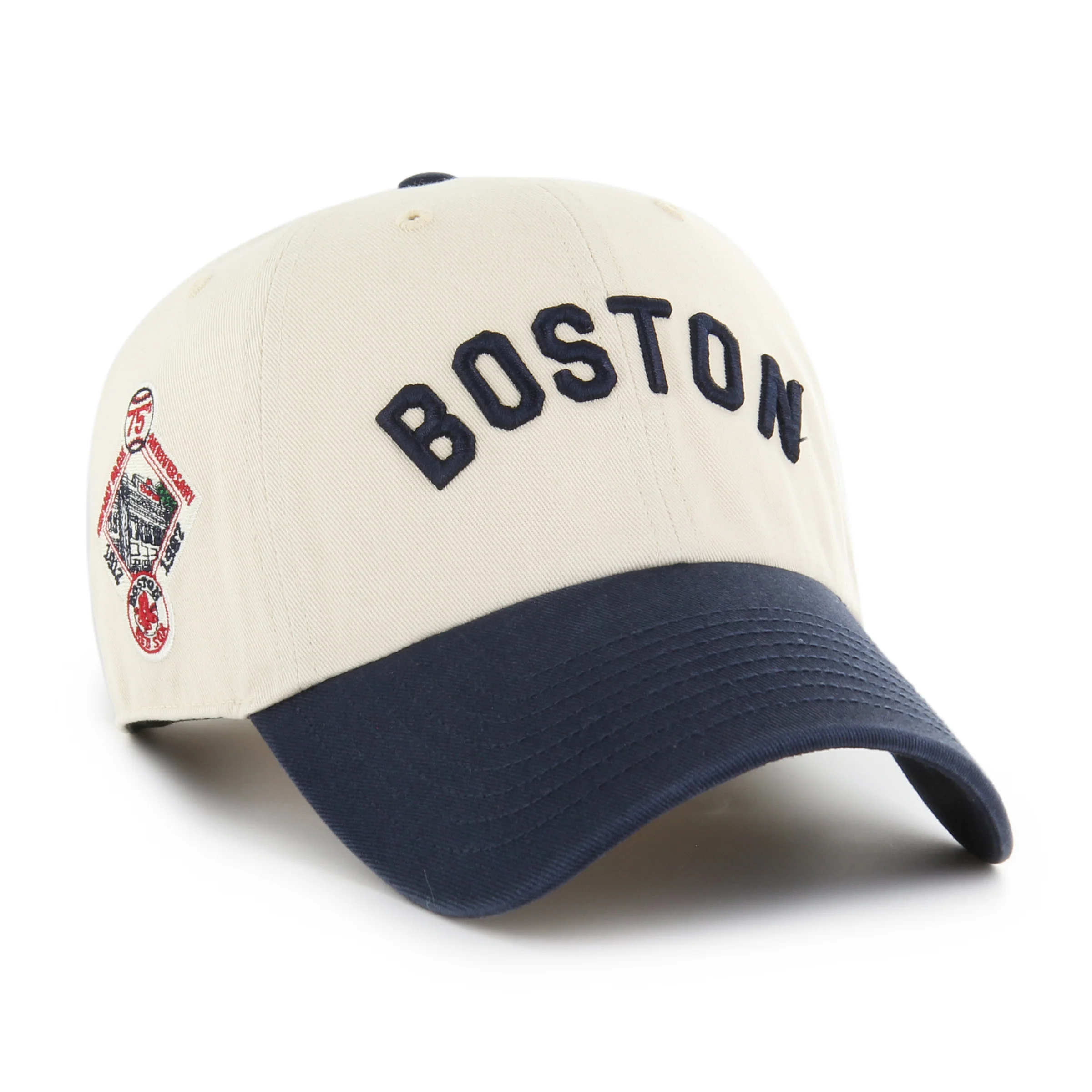 Image of BOSTON RED SOX COOPERSTOWN BALLPARK SCRIPT SHOT '47 CLEAN UP