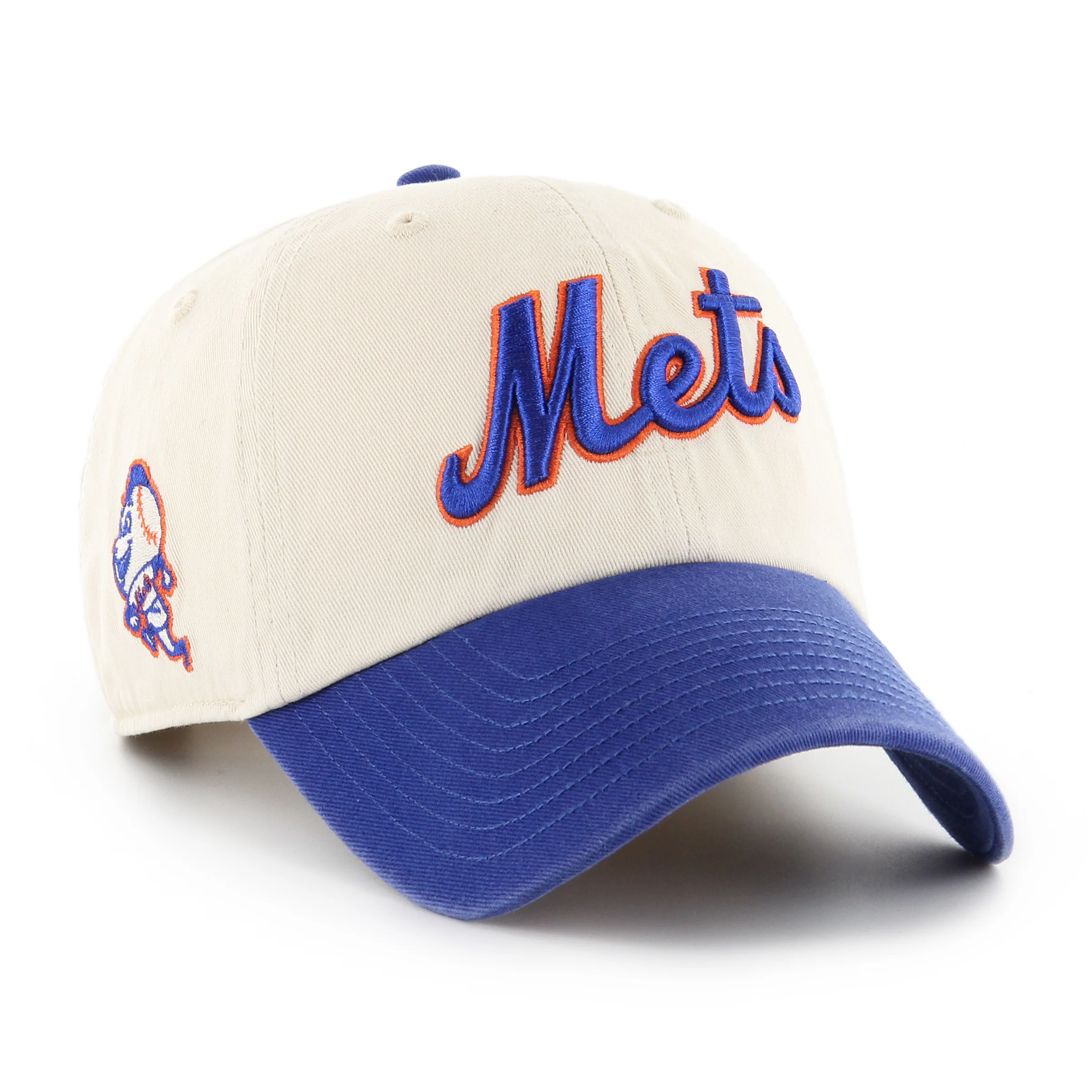 Image of NEW YORK METS COOPERSTOWN BALLPARK SCRIPT SHOT '47 CLEAN UP