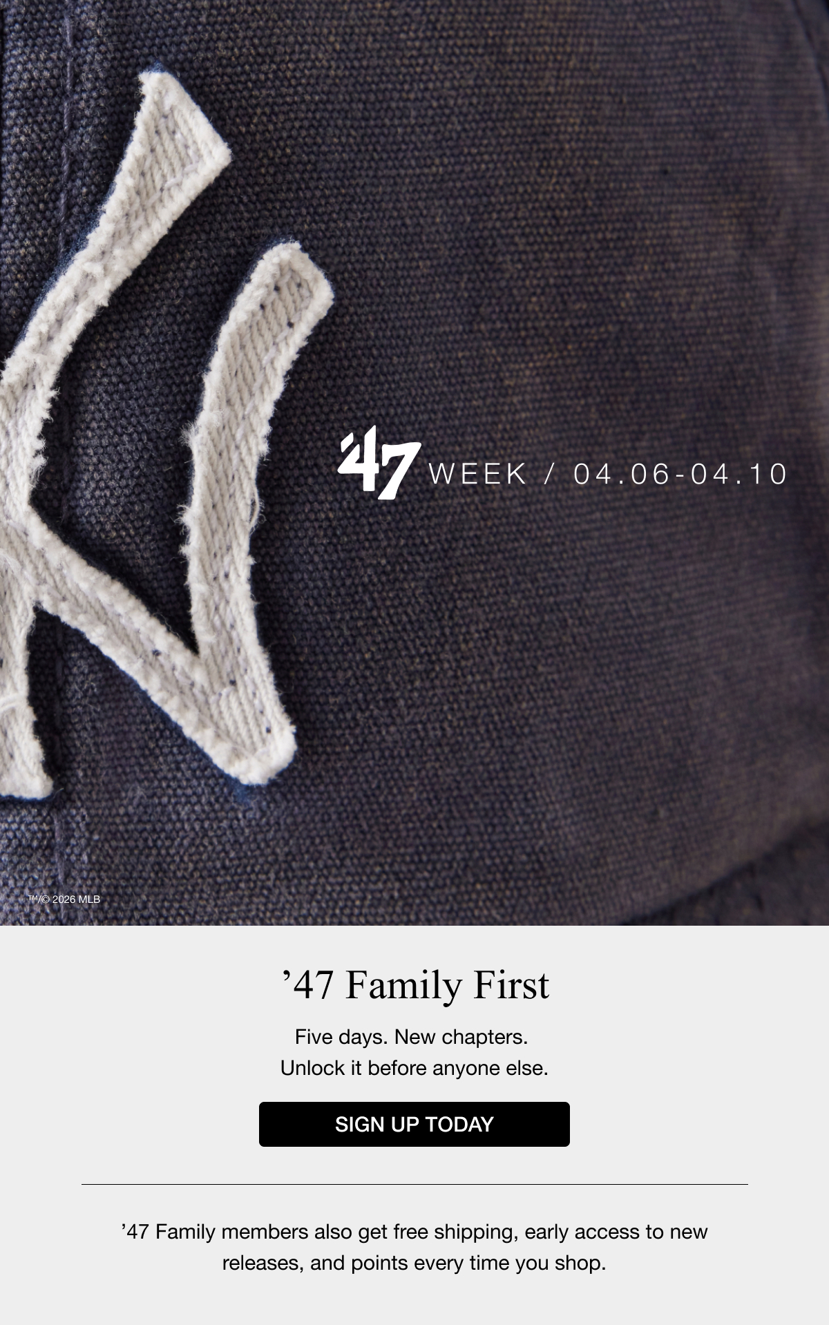 ’47 Family First - Five days. New chapters. Unlock it before anyone else. SIGN UP TODAY