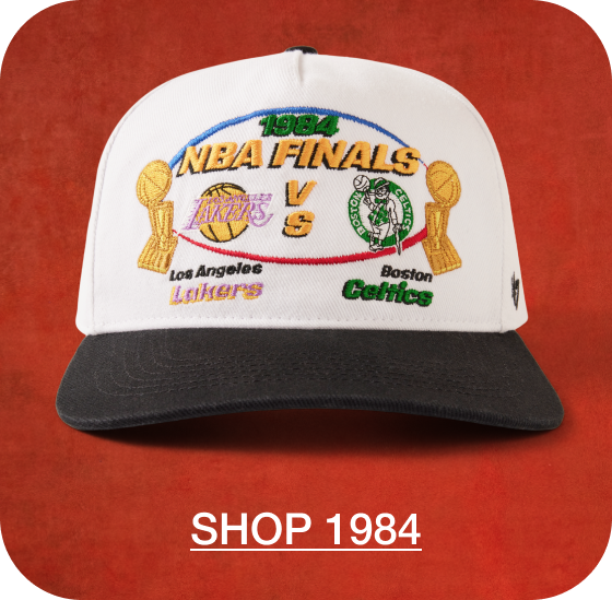 LOS ANGELES LAKERS VS. BOSTON CELTICS 1984 NBA FINALS DUELING '47 HITCH
