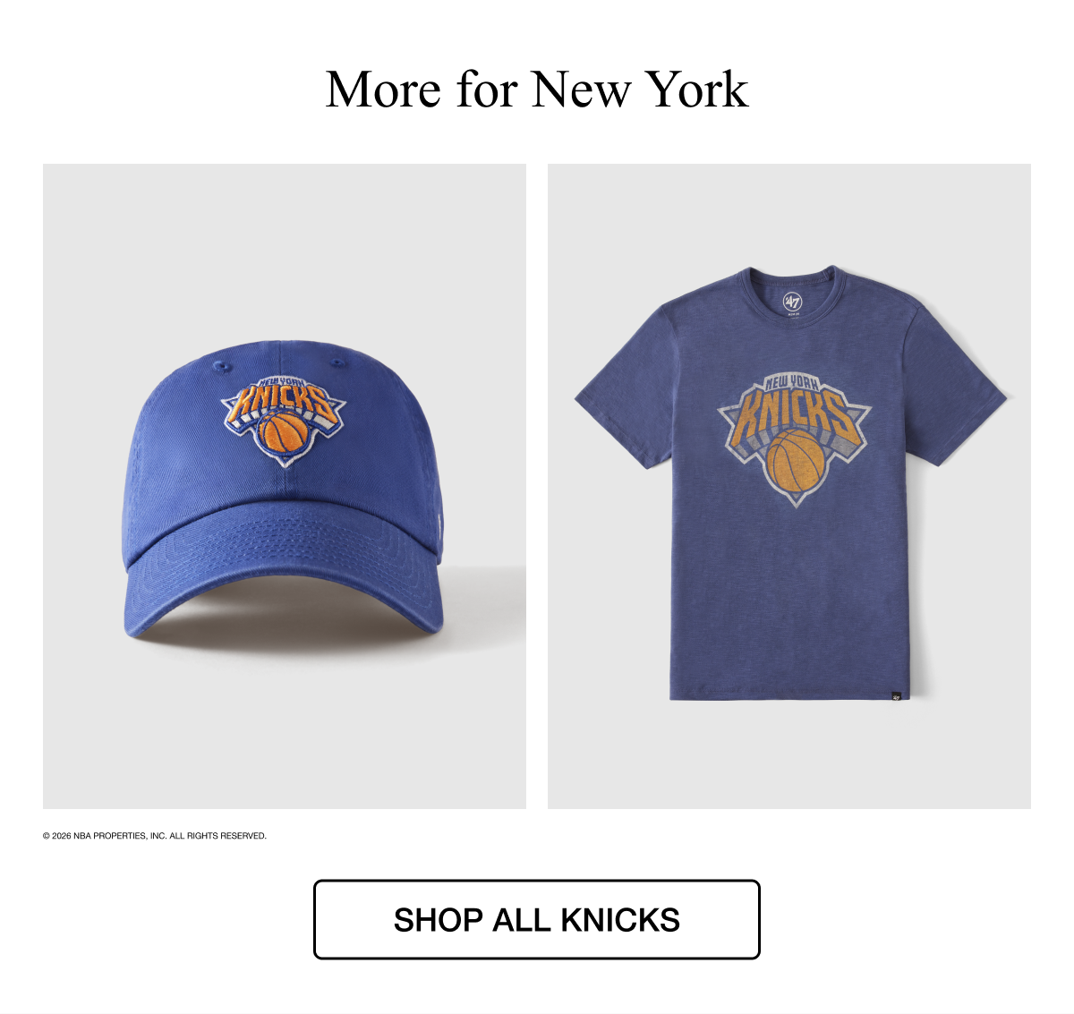 More for New York - SHOP ALL KNICKS