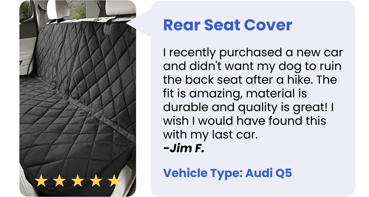 Rear Seat Cover for Fold Down Seats - No Hammock