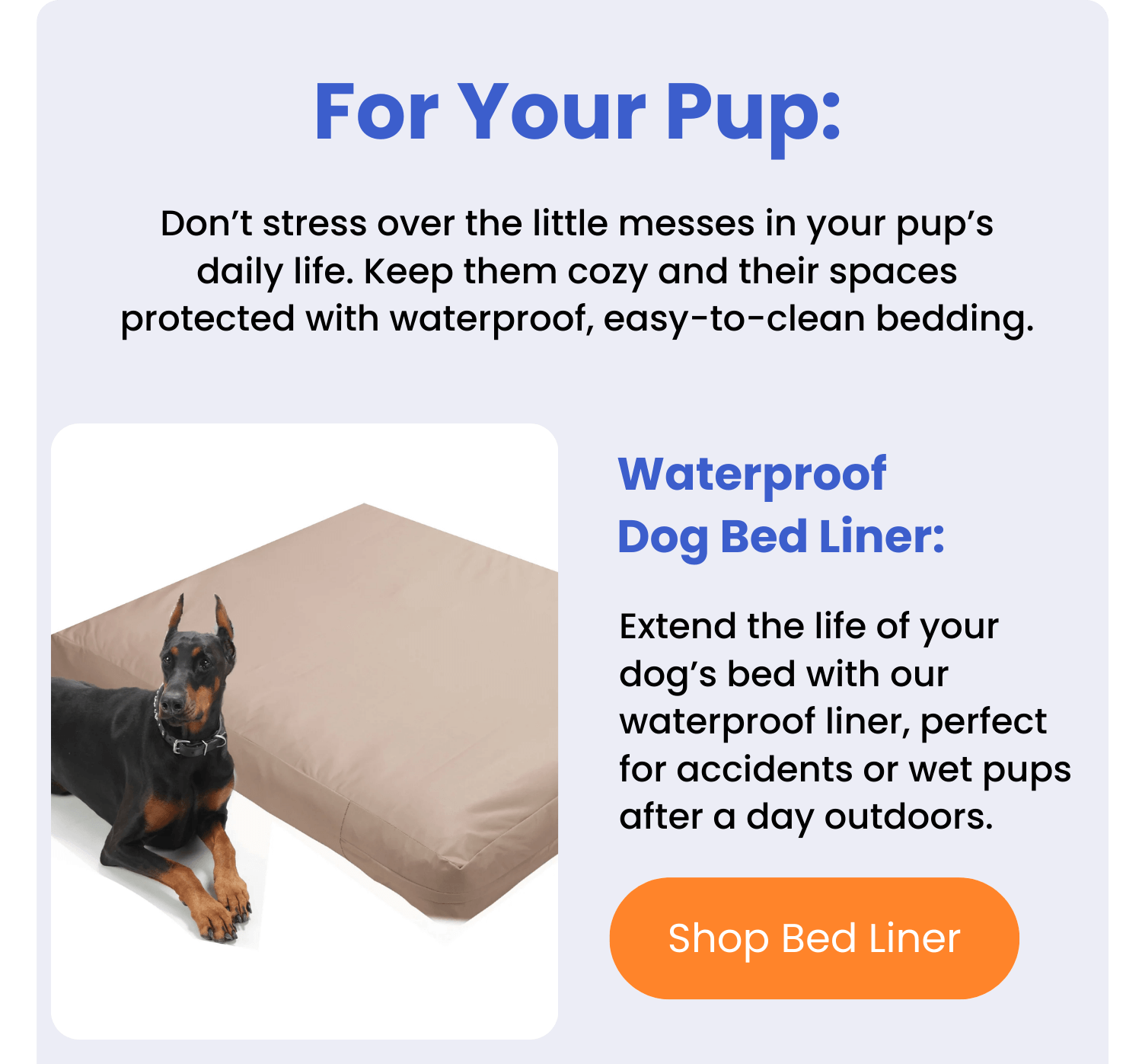 Waterproof Dog Bed Liner