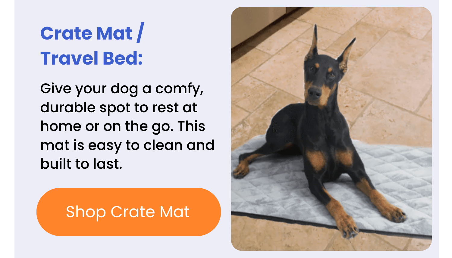 Crate Mat / Travel Bed