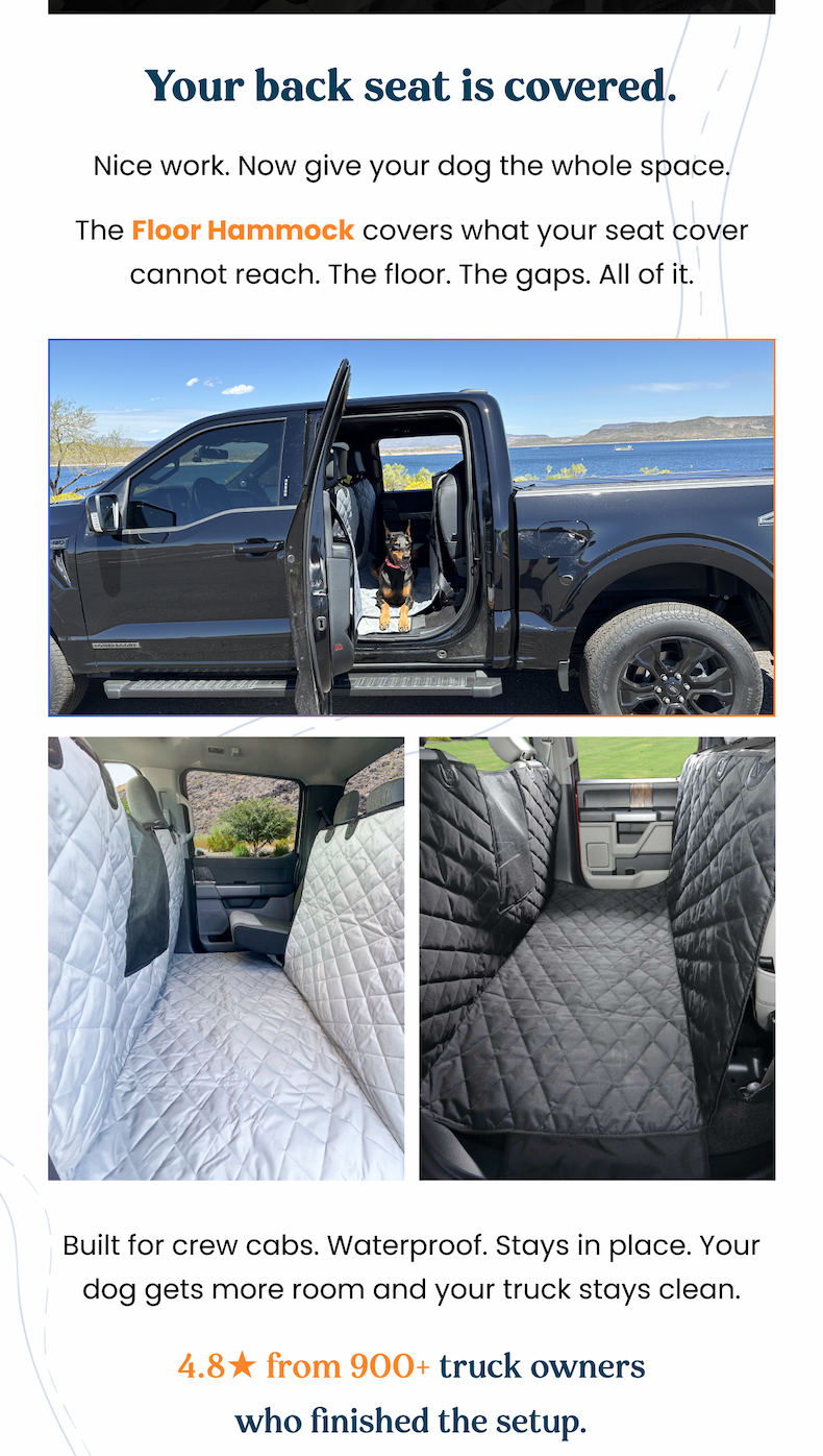 Built for crew cabs. Waterproof.