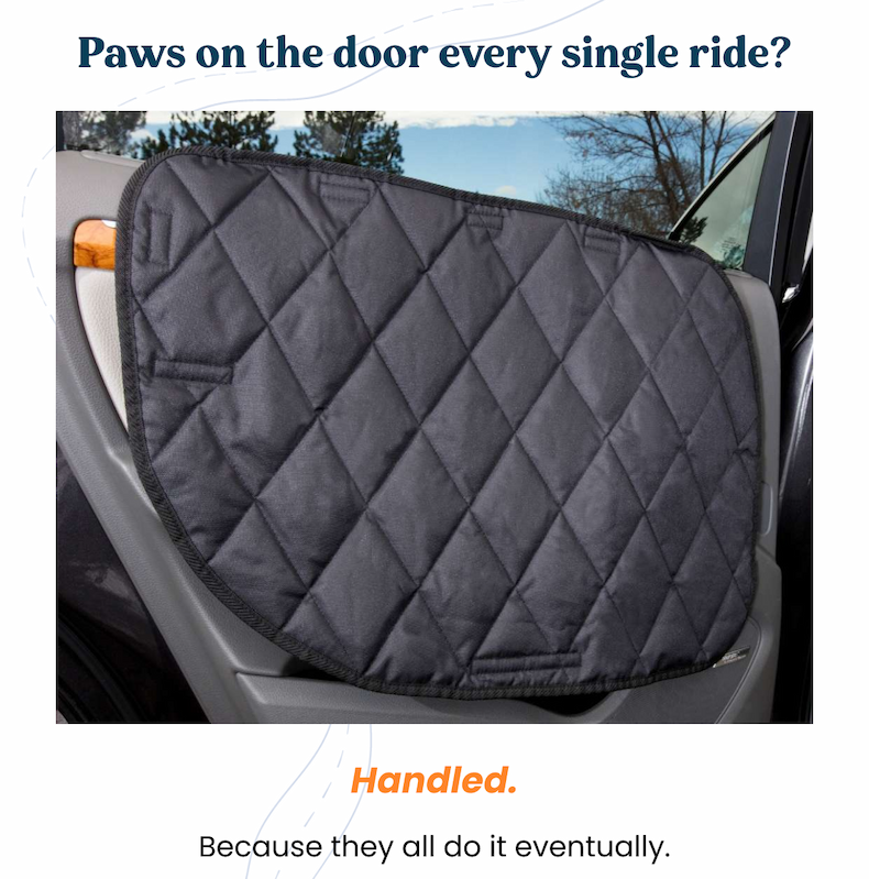 Paws on the door every single ride? 