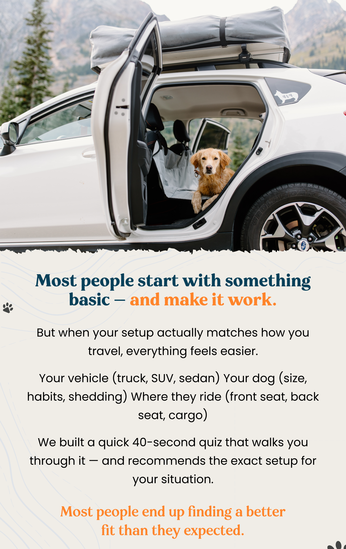 Most people start with something basic
