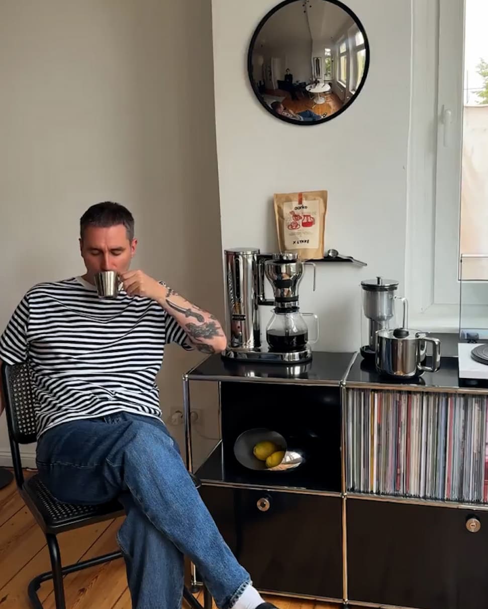 Aarke Coffee collection at home with Influencer