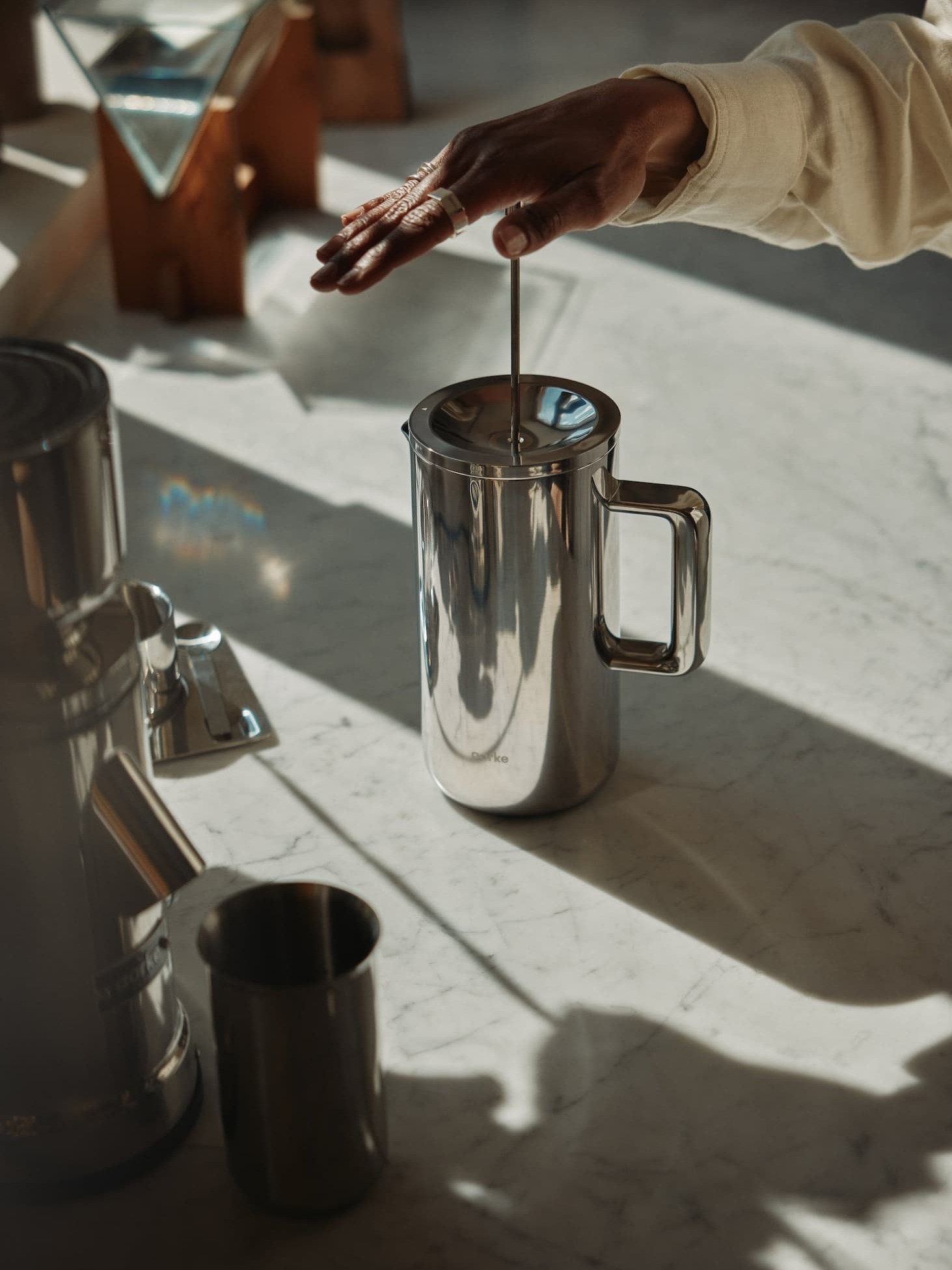 Coffee Press in stainless steel