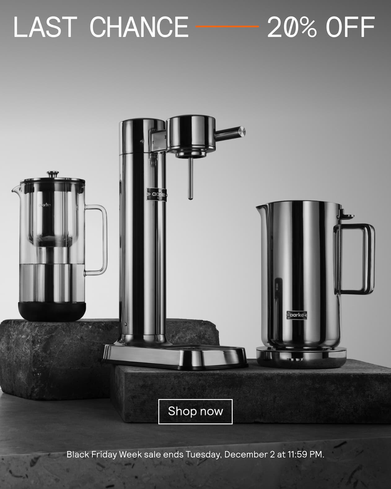 Aarke Carbonator 3, Kettle and Purifier