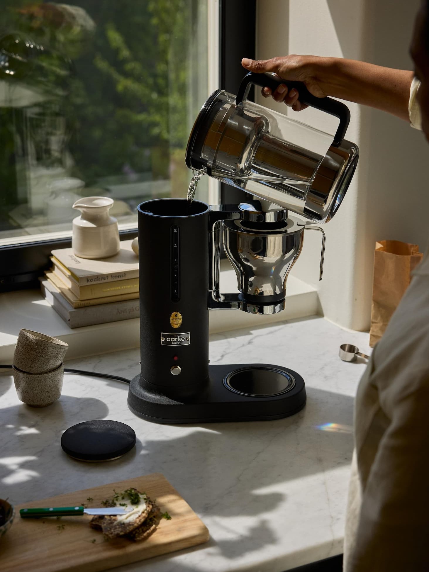Aarke Coffee Maker Black and Purifier