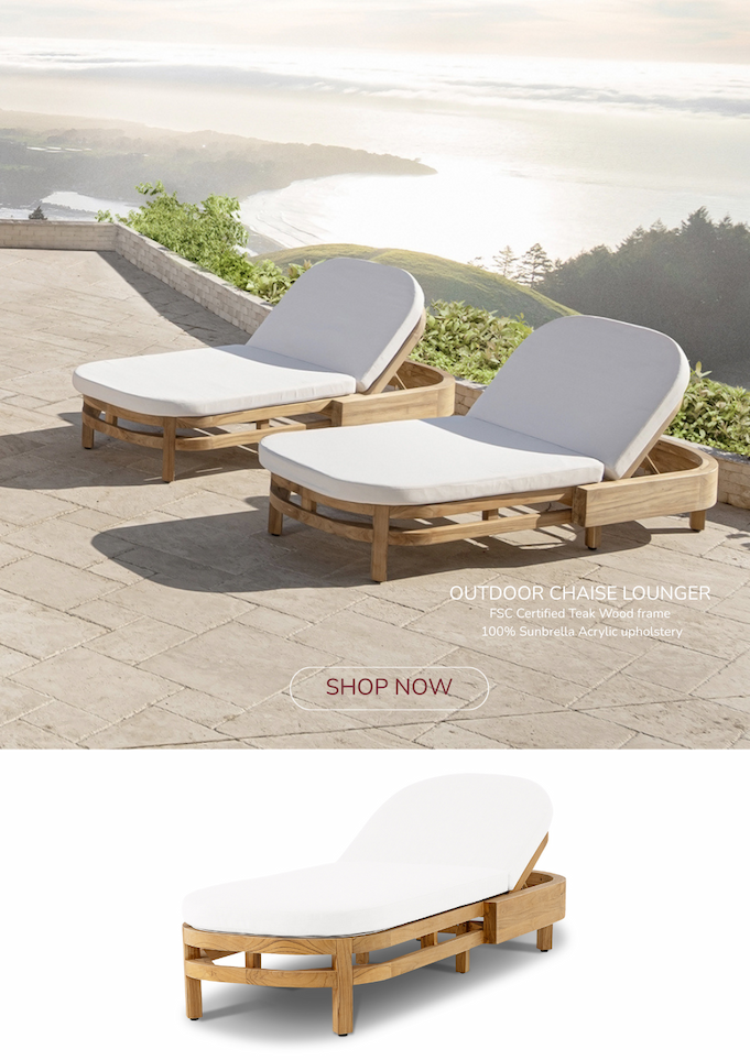 Santino Outdoor Chaise Lounger