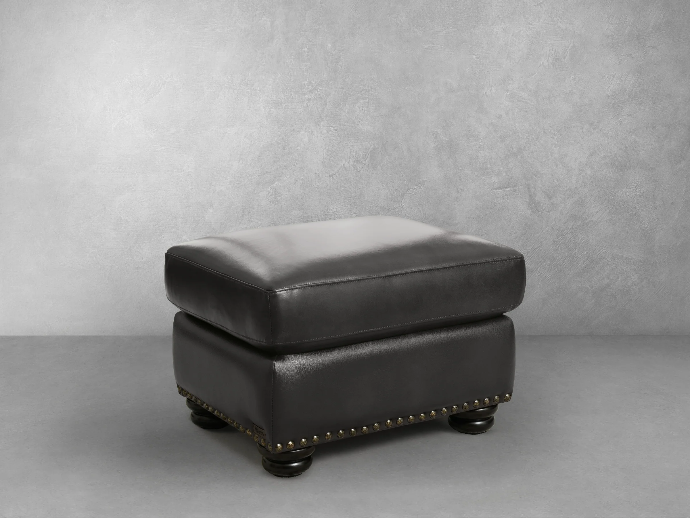Image of Austin Leather Ottoman