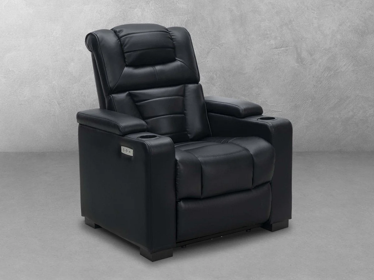 Image of Galaxy Theatre Power Recliner - Black