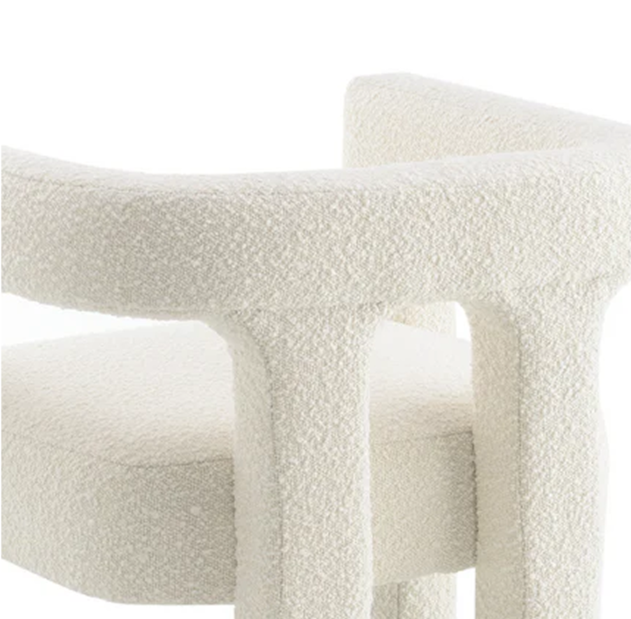 Mandy Bouclé Fabric Dining Chair