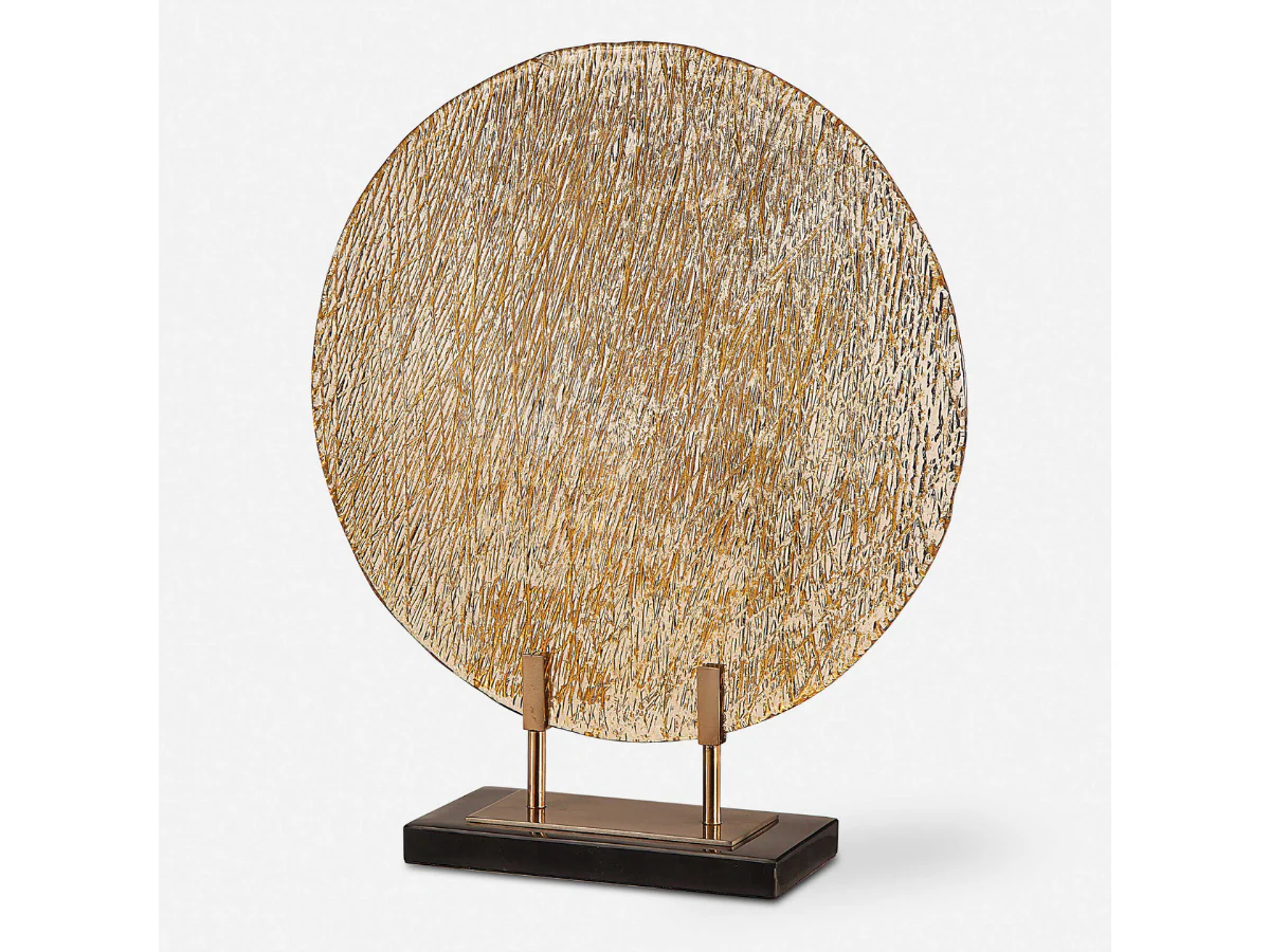 Image of Abbyson Home Layne Art Glass Charger