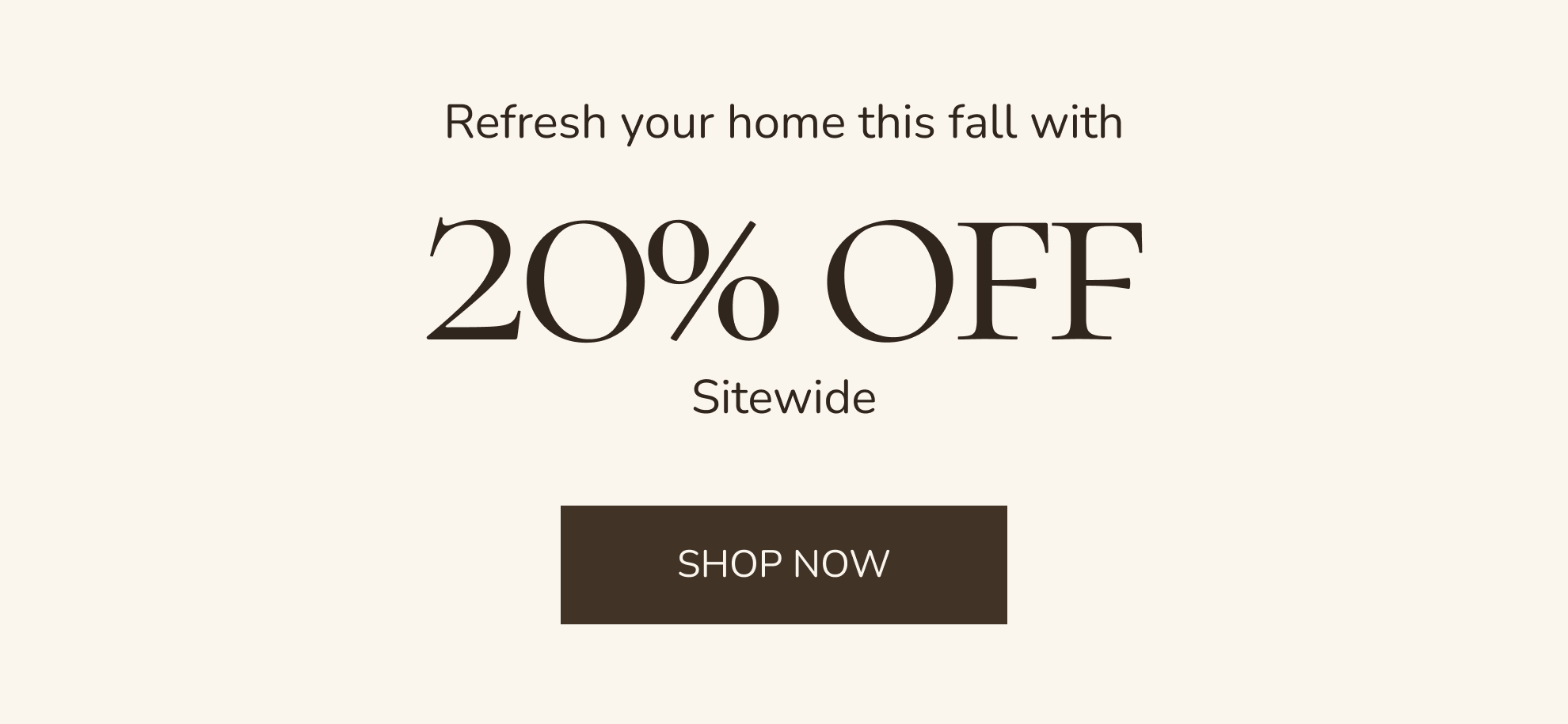 Fall Sales