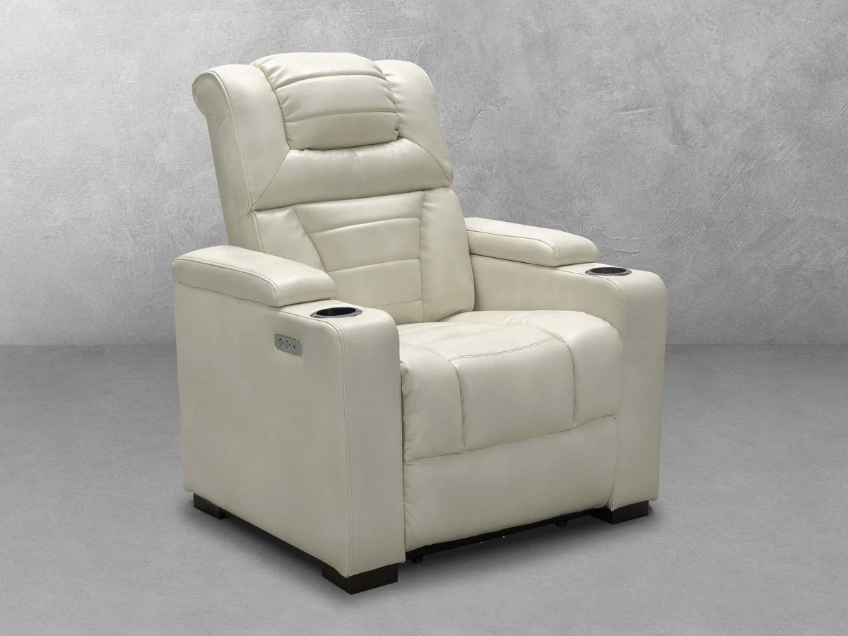 Image of Galaxy Theatre Power Recliner - Ivory