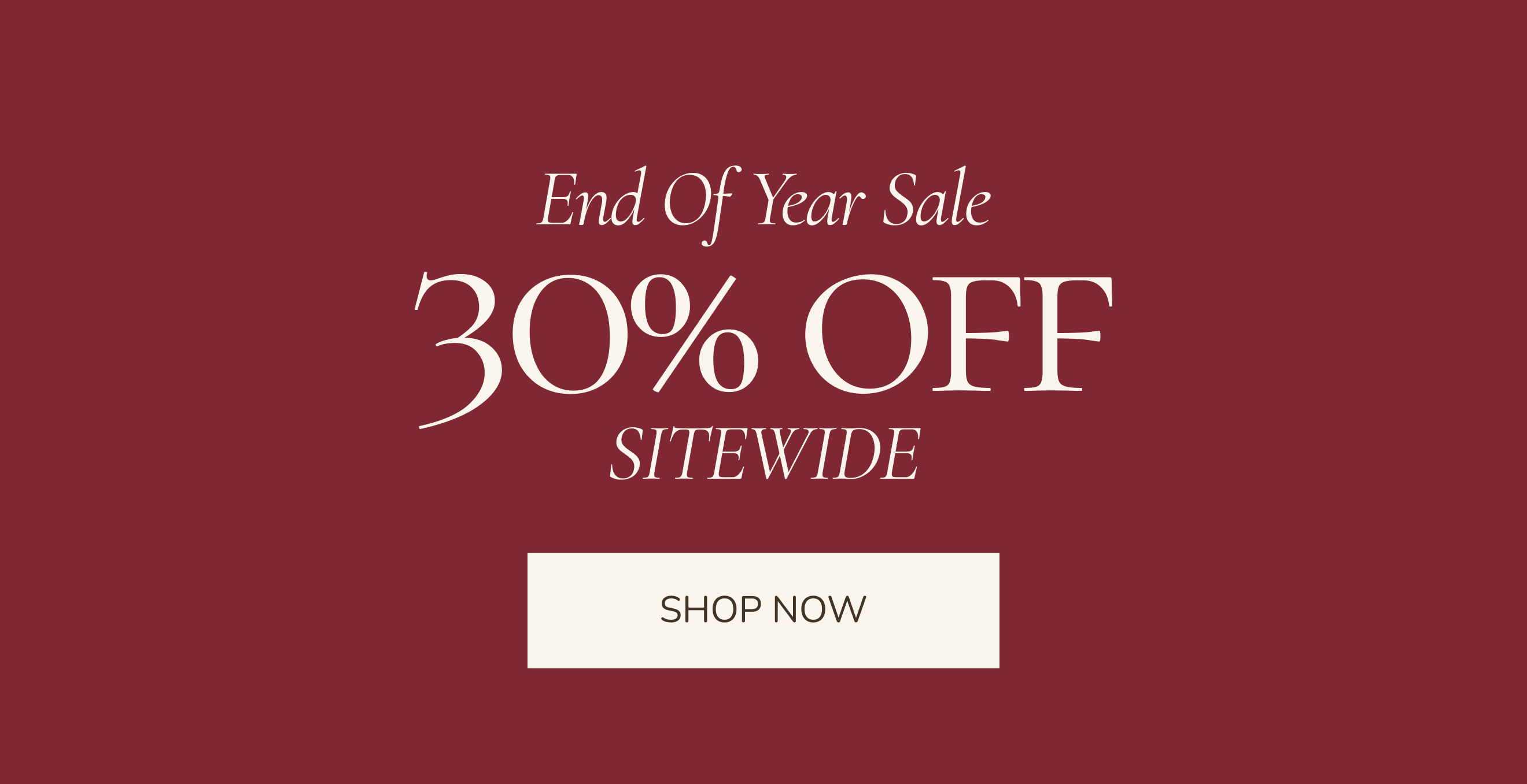 End Of Year Sale
