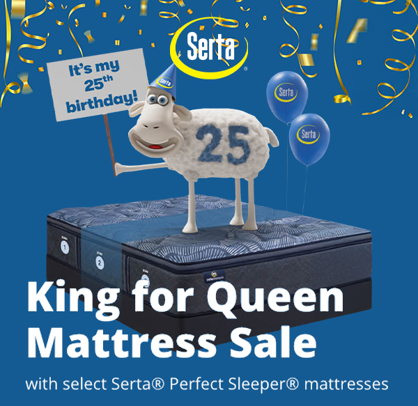 Serta King for Queen Mattress Sale