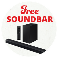 Free soundbar with select Samsung tvs