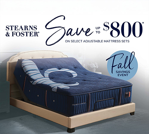Stearns and Foster Fall Savings Event