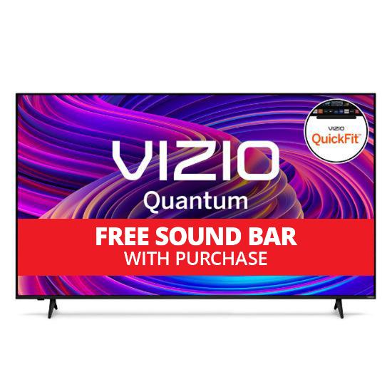 Vizio 75-inch Quantum 4K Smart TV With 3 Sided Bezel-Less Design