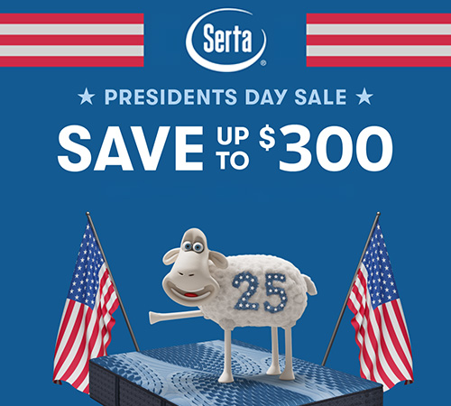 Save up to $300 on select serta mattresses