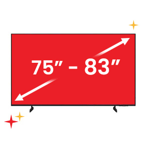 75 inch to 83 inch TVs