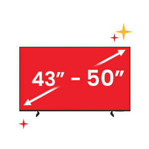 43 inch to 50 inch TVs