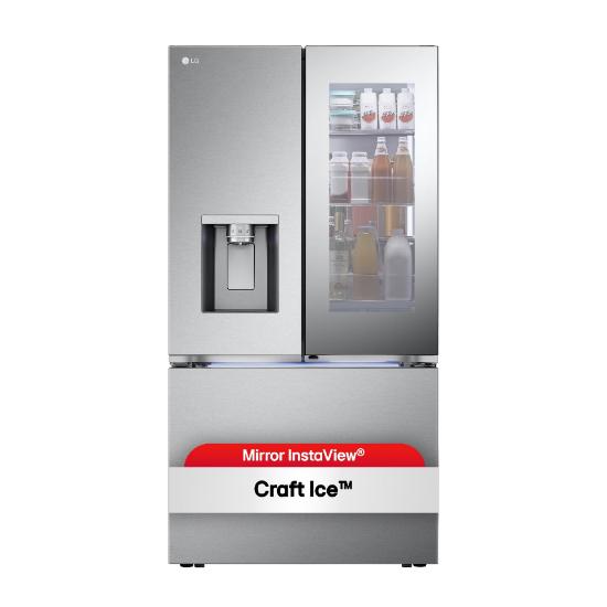 LG 26 cu. ft. Counter-Depth French Door Refrigerator - Stainless Steel