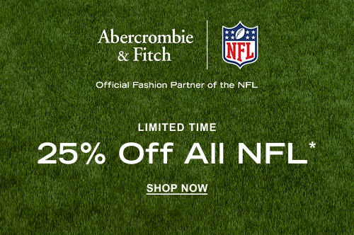 LIMITED TIME  25% Off All NFL*