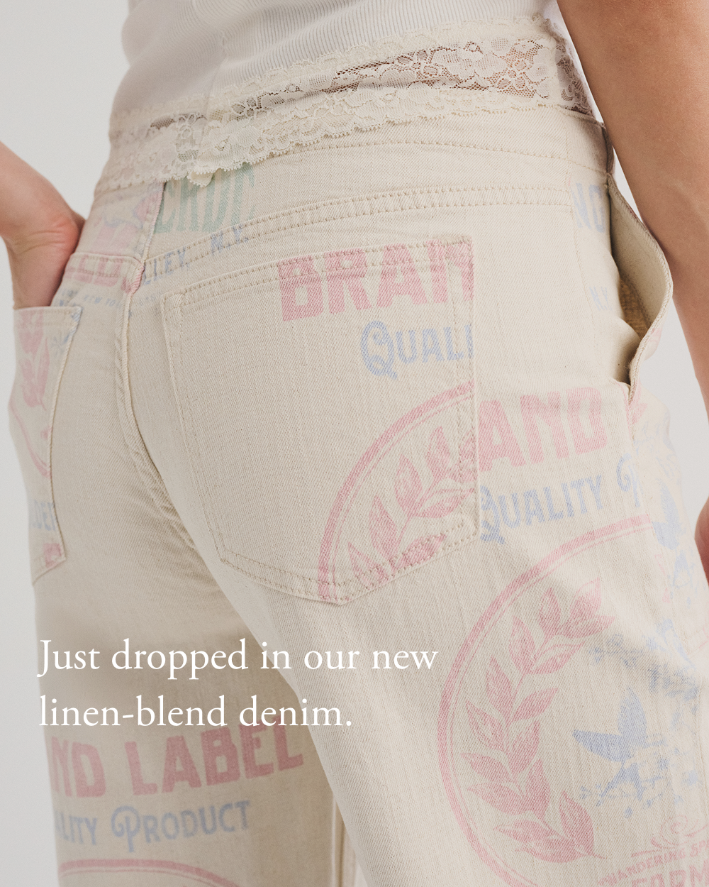 Just dropped in our new linen-blend denim.