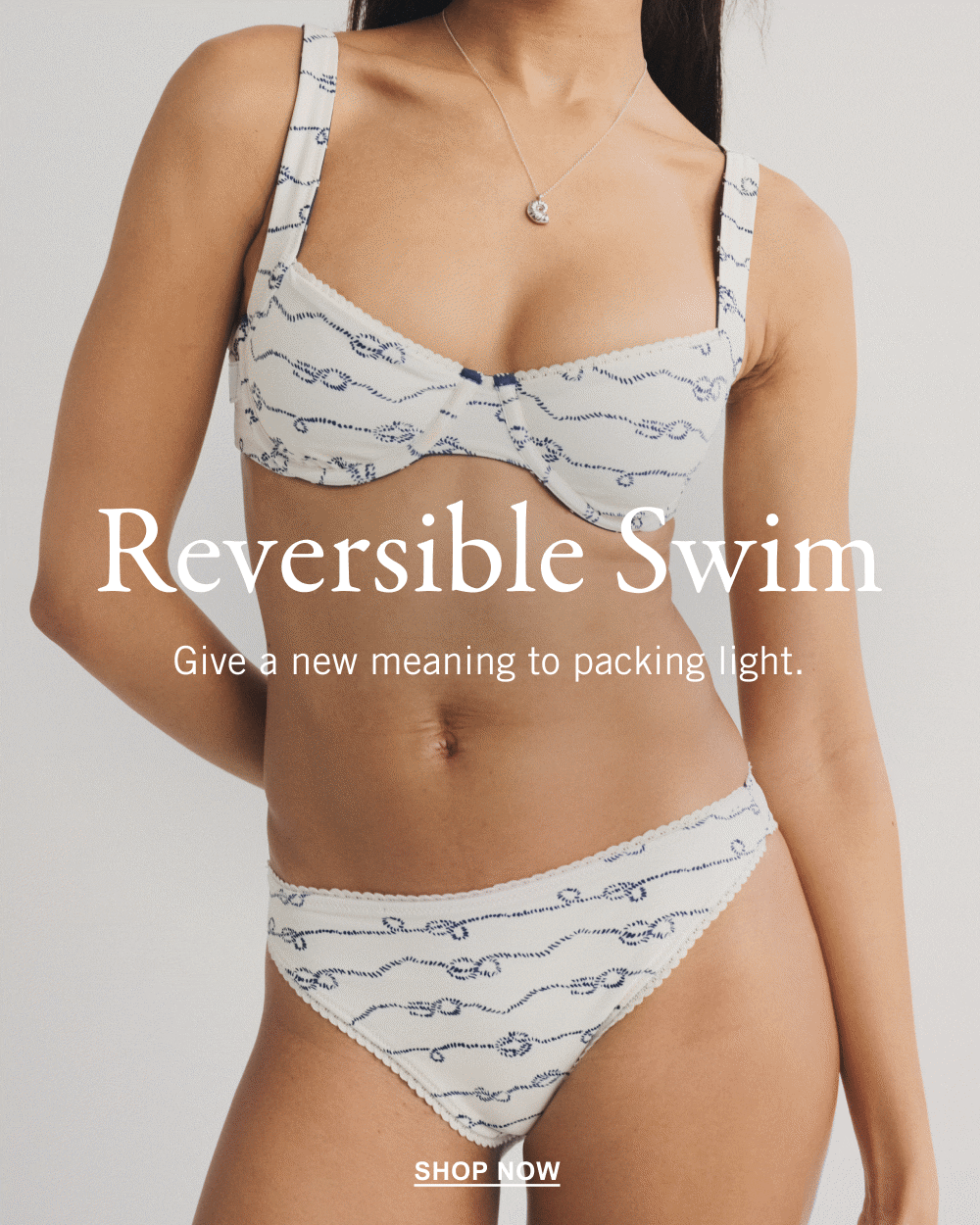 Double Dip Reversible Swim Give a new meaning to packing light