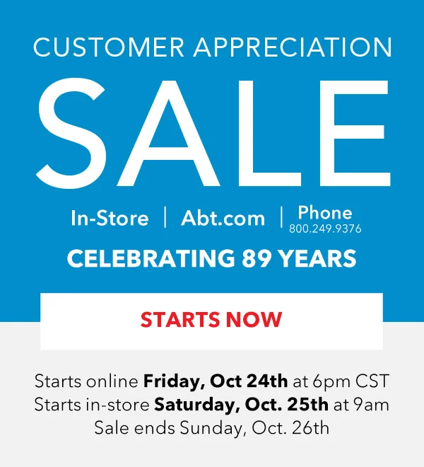 Abt's Customer Appreciation Sale Starts Now