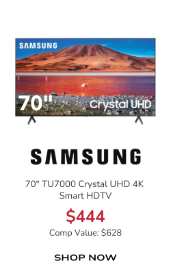 Samsung 70" TU7000 Titan Gray Crystal UHD 4K Smart HDTV