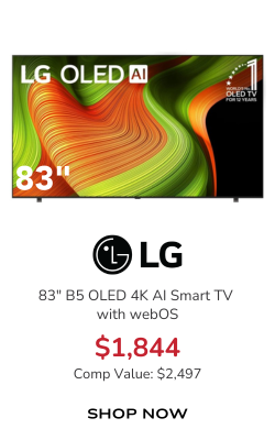 LG B5 OLED AI TV 83-Inch 4K Smart with webOS 25
