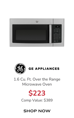 GE Microwave Oven Over the Range, 1.6 Cu Ft in Stainless Steel