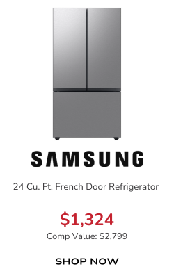 Samsung Bespoke 24 Cu. Ft. 3-Door French Door Refrigerator 36-Inch Wide ADA in Stainless Steel