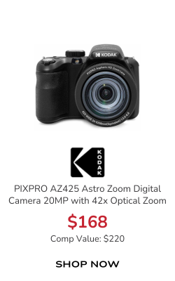 KODAK PIXPRO AZ425 Astro Zoom Digital Camera 20MP with 42x Optical Zoom in Black