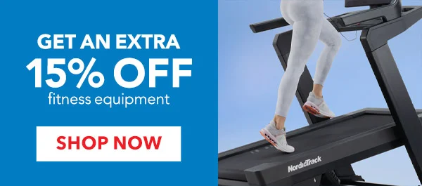 Get an extra 15% off fitness equipment
