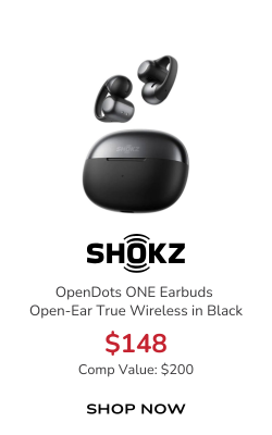 Shokz OpenDots ONE Earbuds Open-Ear True Wireless in Black